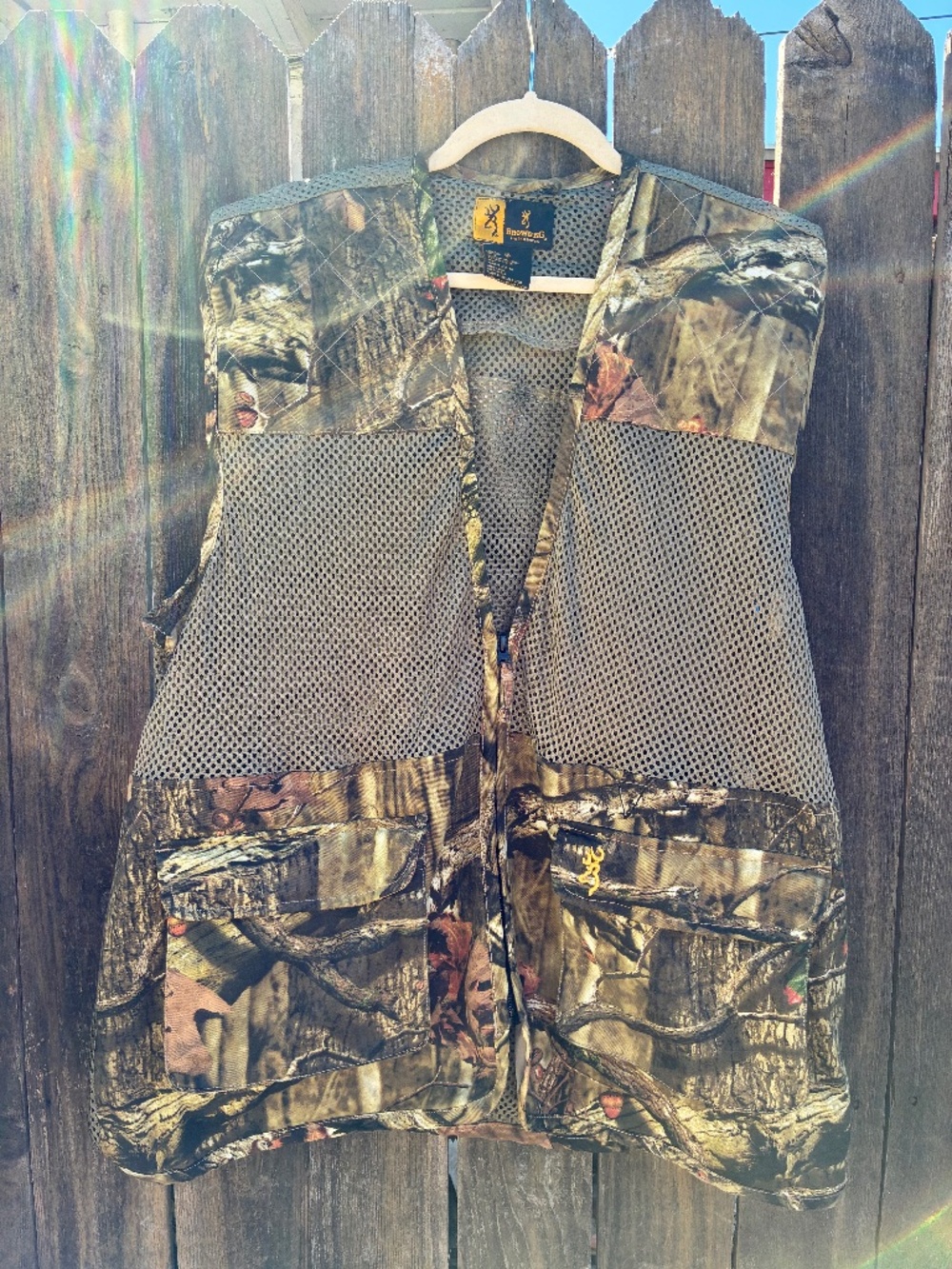 Browning Men's Upland Dove Hunting Vest Camo Mesh Pockets - Size 2XL (Flawless)